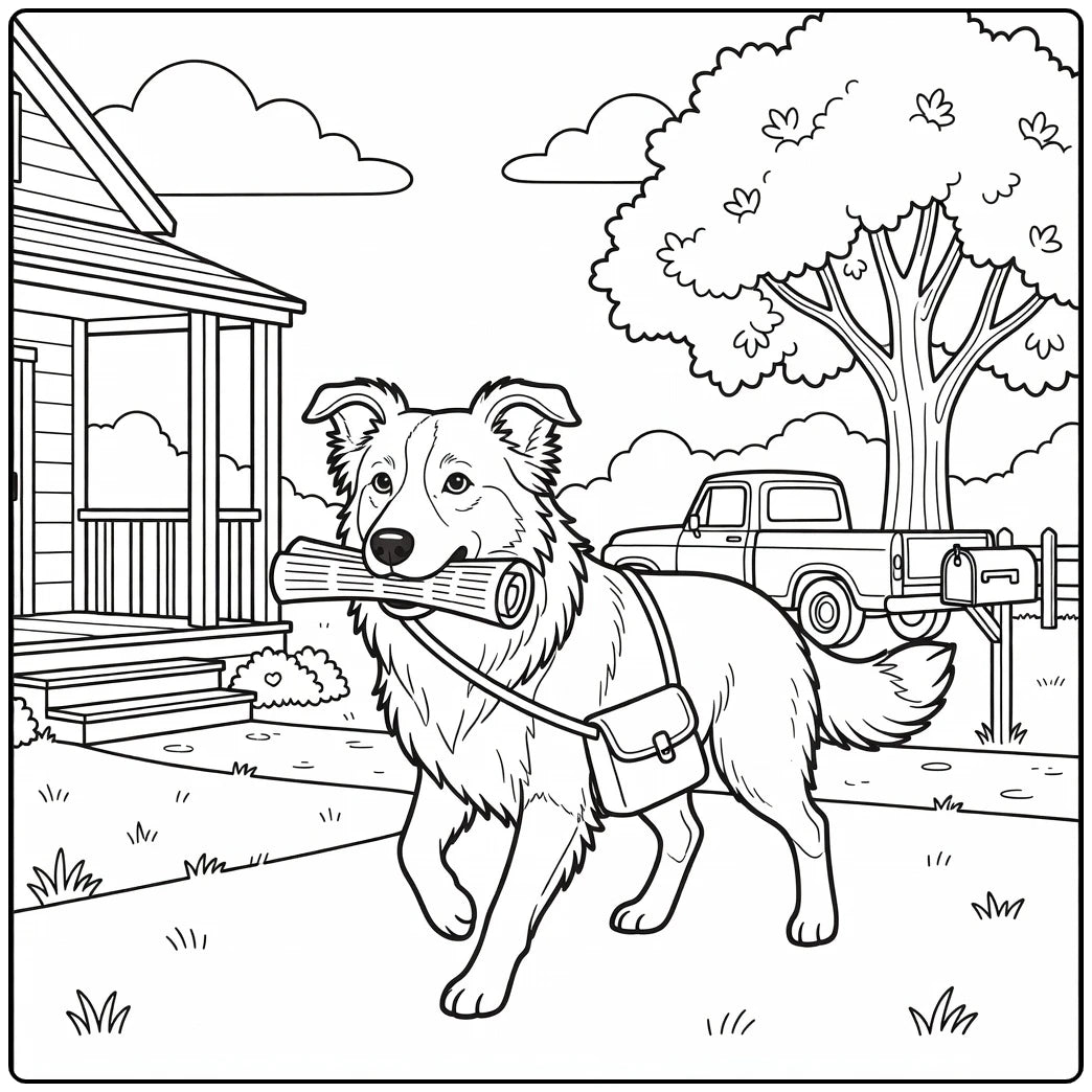 39 Border Collie Dogs Coloring Pages for Preschoolers : Printable PDFs To Print