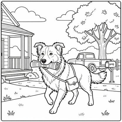 39 Border Collie Dogs Coloring Pages for Preschoolers : Printable PDFs To Print