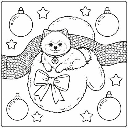 30 Christmas Dog Coloring Pages: Printable PDFs To Print