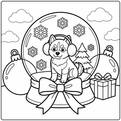 30 Christmas Dog Coloring Pages: Printable PDFs To Print