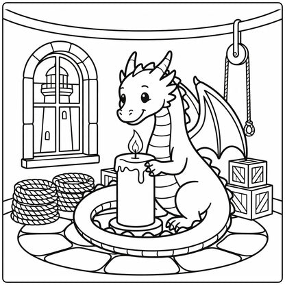 30+ Fire Dragon Coloring Pages