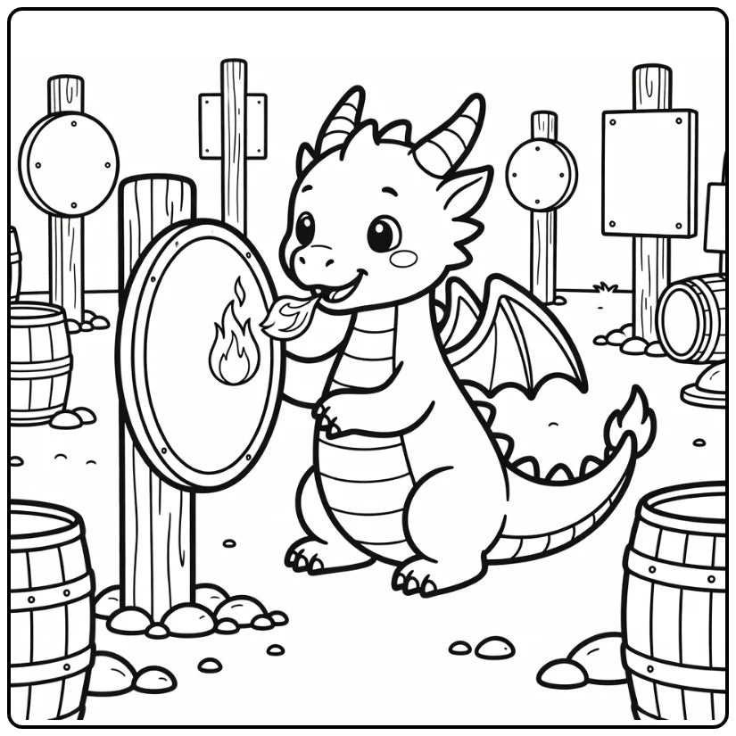 30+ Fire Dragon Coloring Pages
