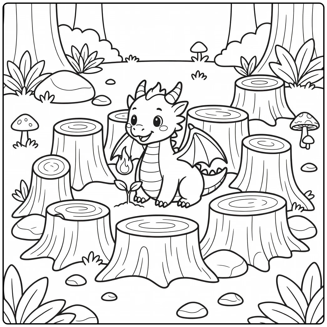 30+ Fire Dragon Coloring Pages