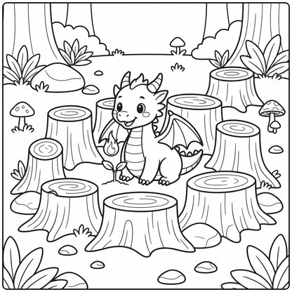 30+ Fire Dragon Coloring Pages