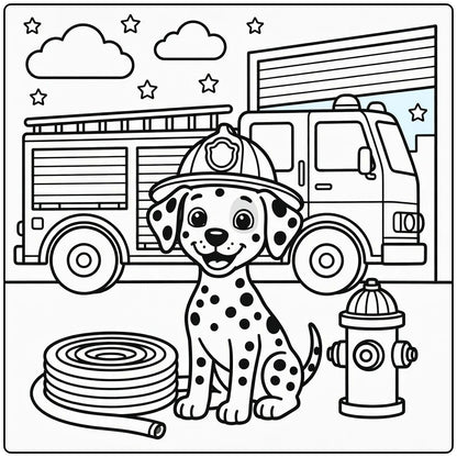 30 Cute Dog Coloring Pages for Preschoolers : Printable PDFs To Print