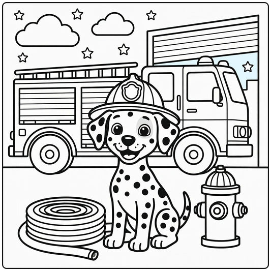 30 Cute Dog Coloring Pages for Preschoolers : Printable PDFs To Print