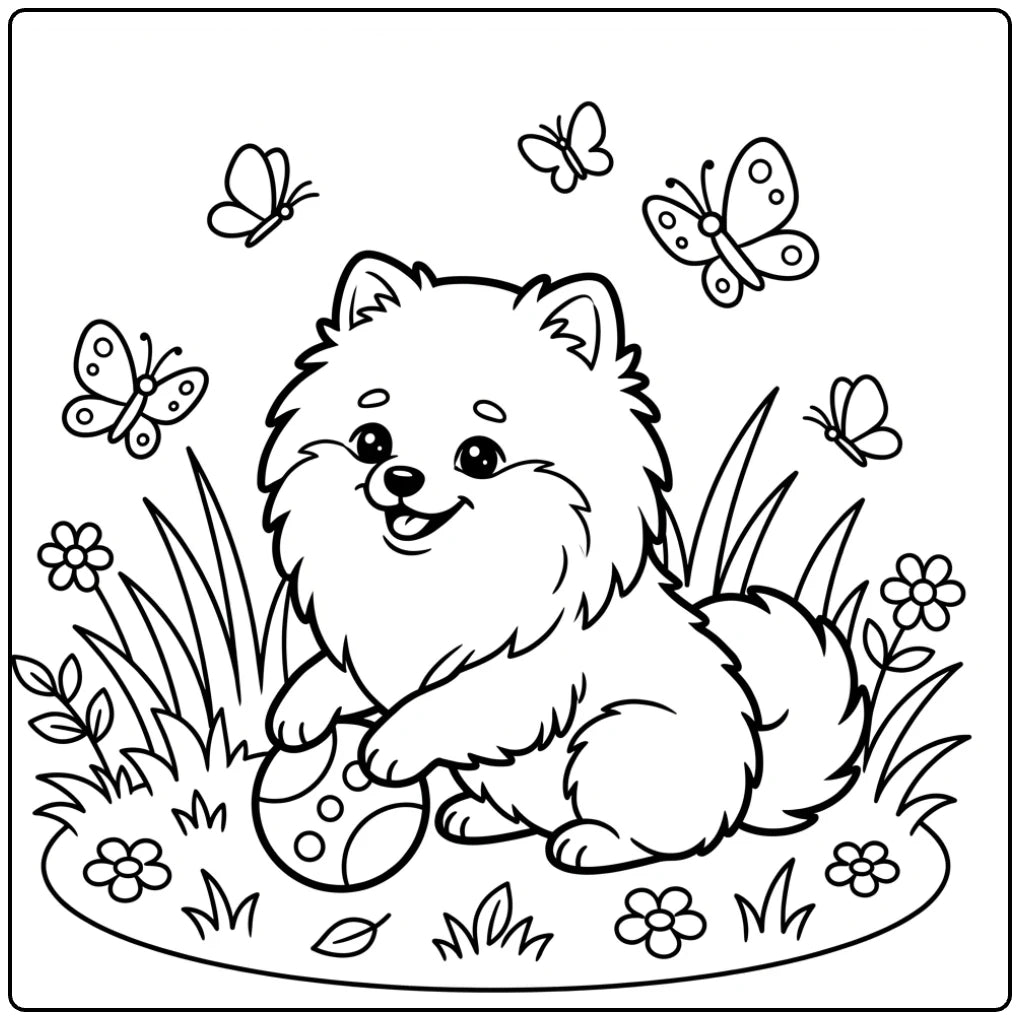 40 Pomeranian Coloring Pages: Printable PDFs To Print