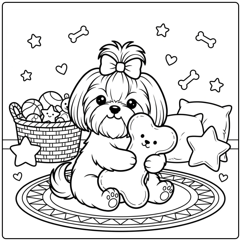 41 Shih Tzu Coloring Pages: Printable PDFs To Print