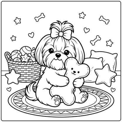 41 Shih Tzu Coloring Pages: Printable PDFs To Print