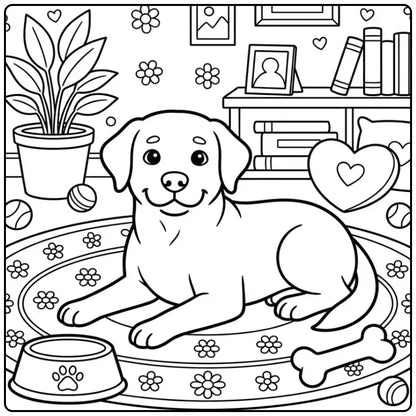 40 Labrador Retriever Coloring Pages: Printable PDF To Print