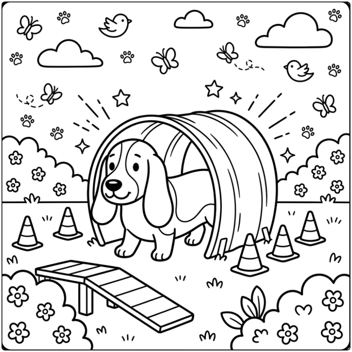 40 Basset Hound Coloring Pages: Printable PDFs To Print