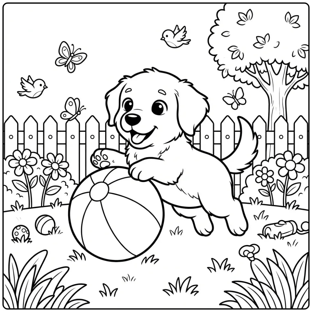 40 Golden Retriever Coloring Pages: Printable PDFs To Print