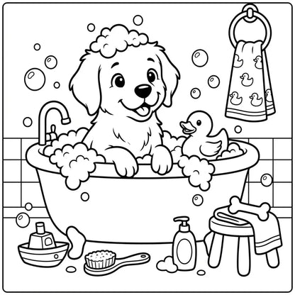 40 Golden Retriever Coloring Pages: Printable PDFs To Print