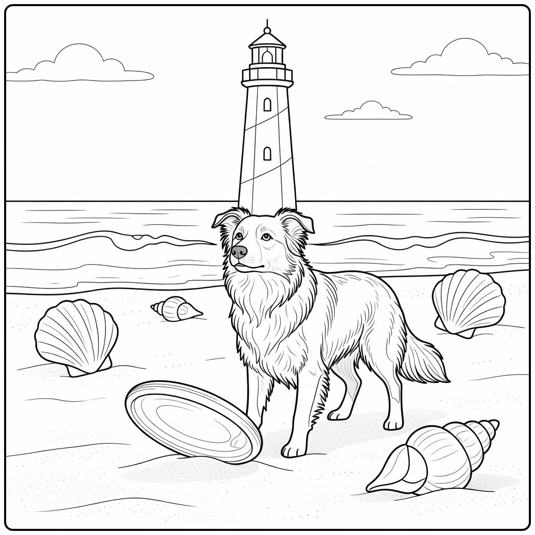 39 Border Collie Dogs Coloring Pages for Preschoolers : Printable PDFs To Print