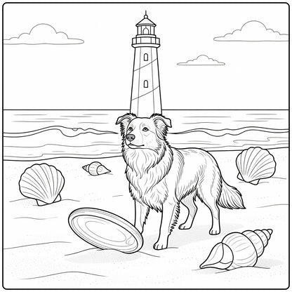 39 Border Collie Dogs Coloring Pages for Preschoolers : Printable PDFs To Print