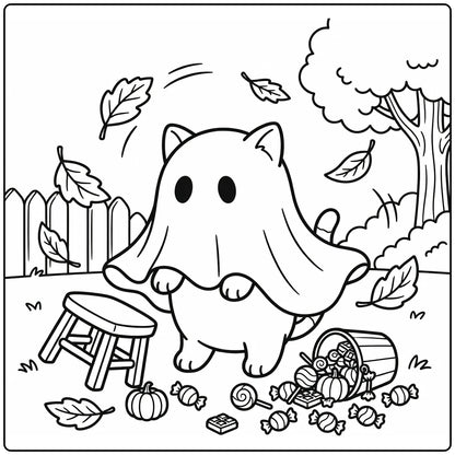50+ Halloween Cat Coloring Pages: Instant PDF Downloads