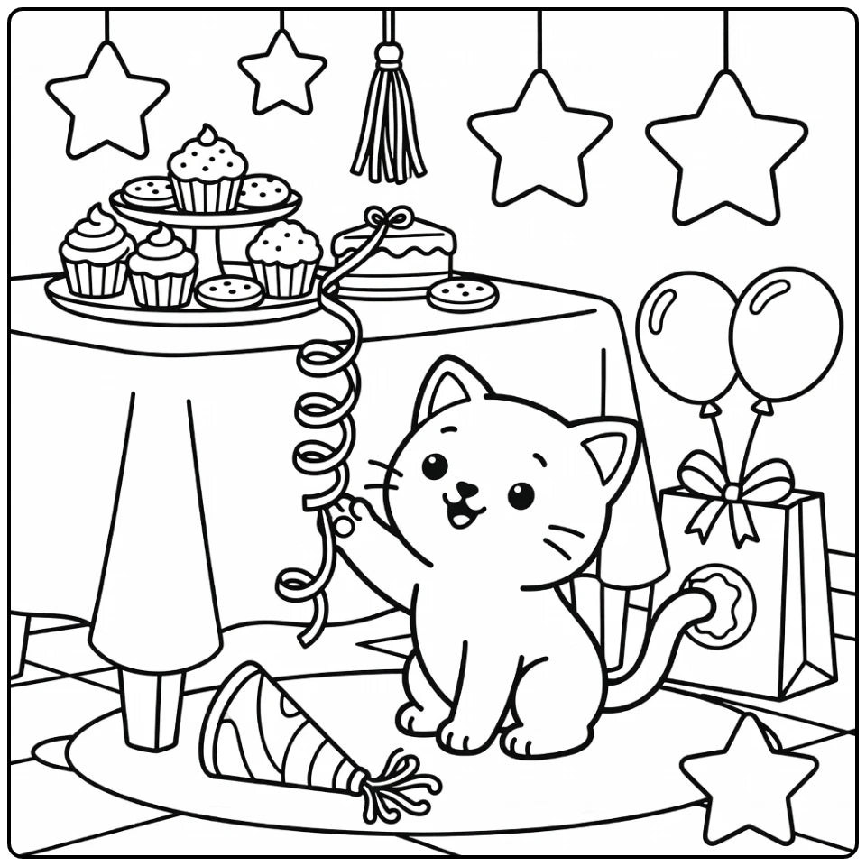 90 Kitten Coloring Pages: Printable PDF Downloads