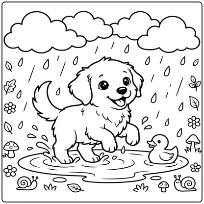 40 Golden Retriever Coloring Pages: Printable PDFs To Print