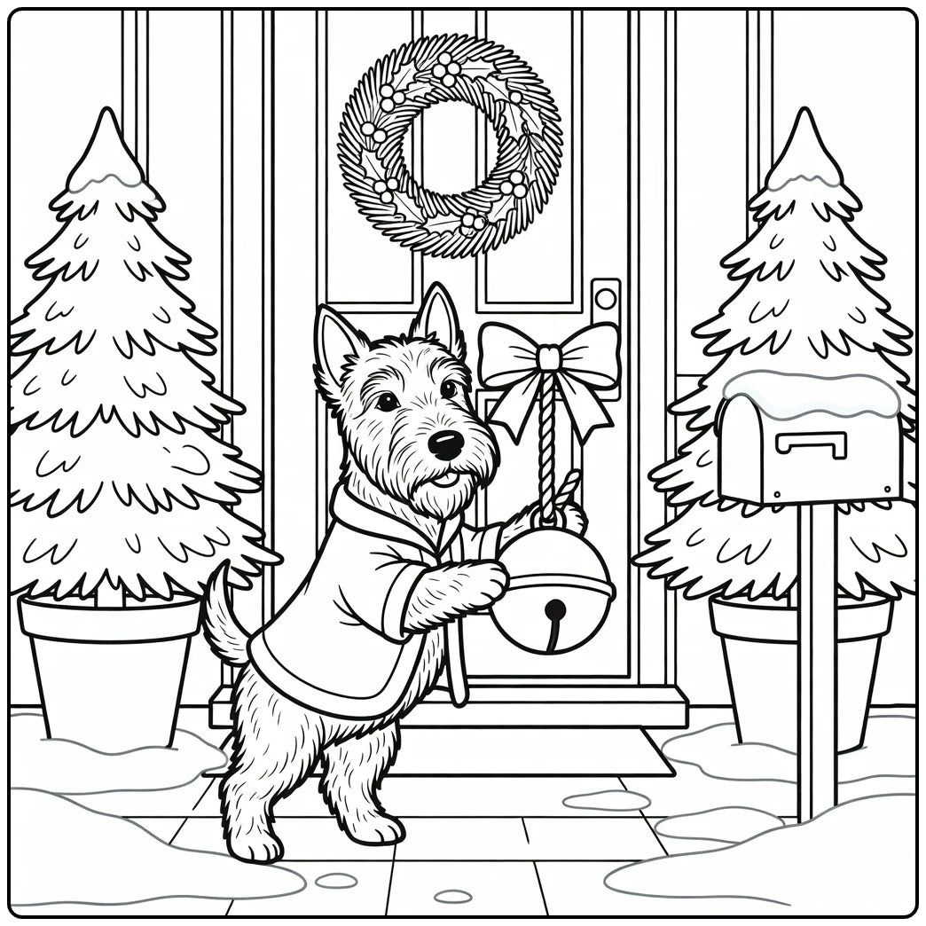 30 Christmas Dog Coloring Pages: Printable PDFs To Print