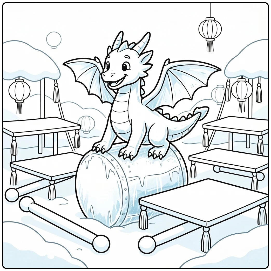 10+ Ice Dragon Coloring Pages