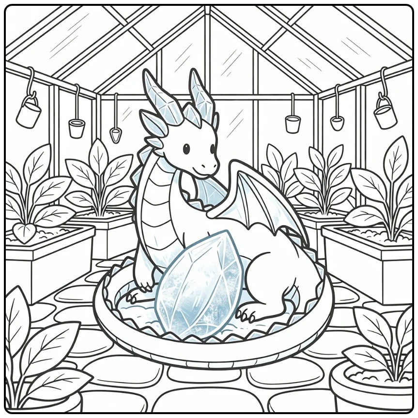 10+ Ice Dragon Coloring Pages
