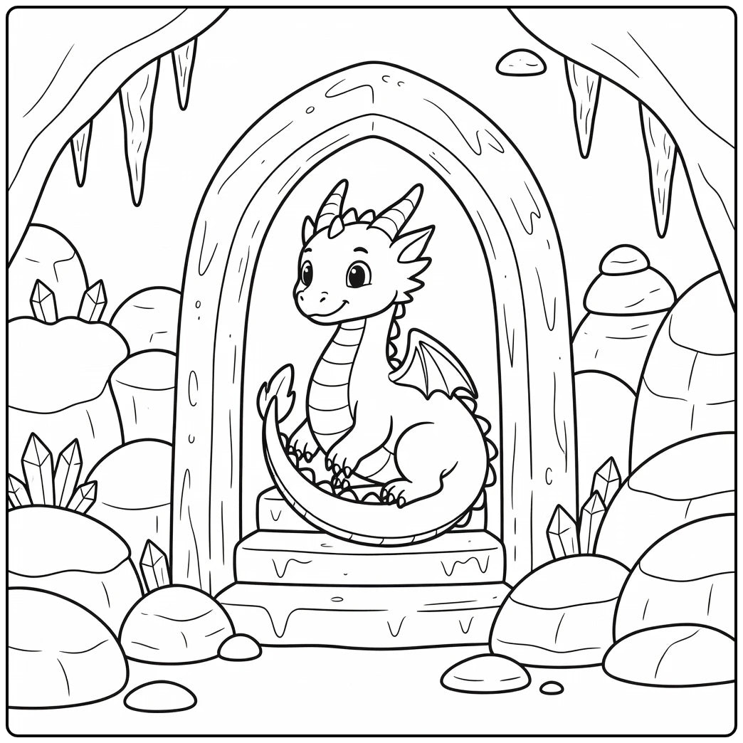 10+ Ice Dragon Coloring Pages