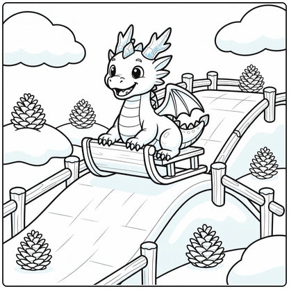 10+ Ice Dragon Coloring Pages