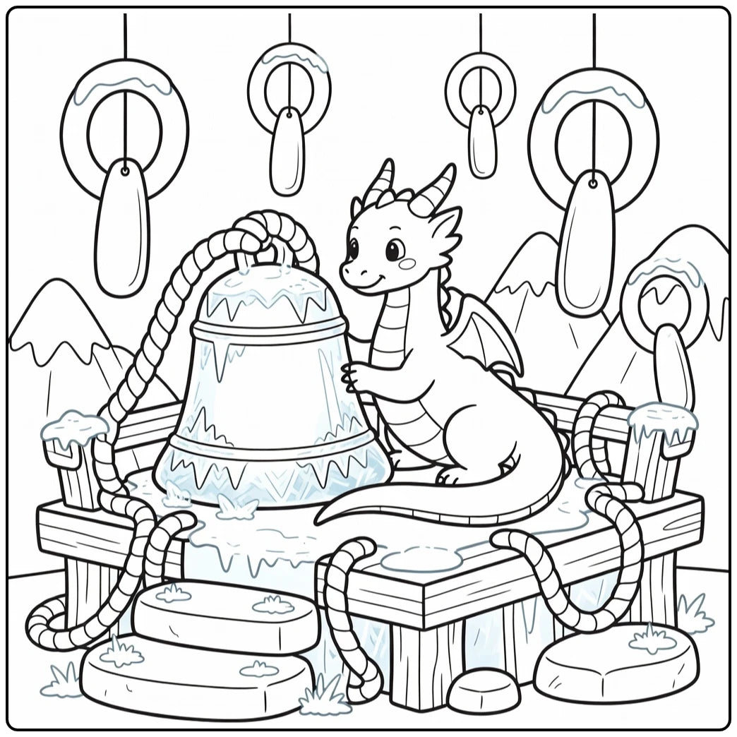 10+ Ice Dragon Coloring Pages