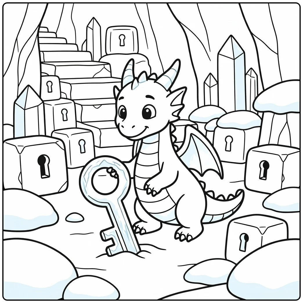 10+ Ice Dragon Coloring Pages