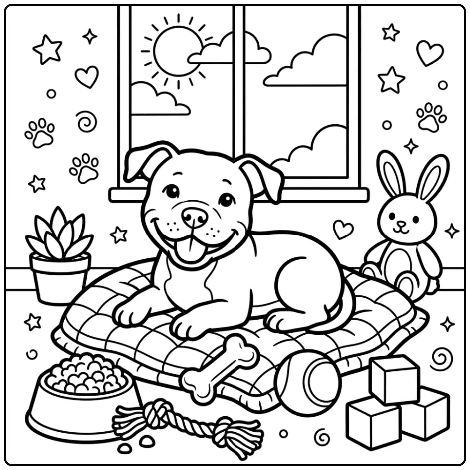 40 Pitbull Coloring Pages: Printable PDFs To Print