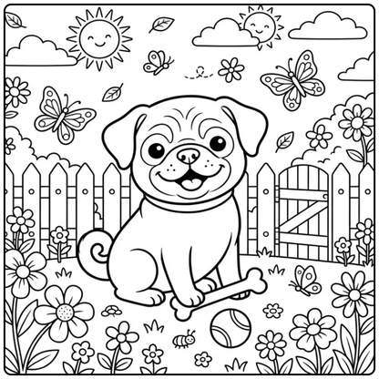 63 Pug Coloring Pages: Printable PDFs To Print