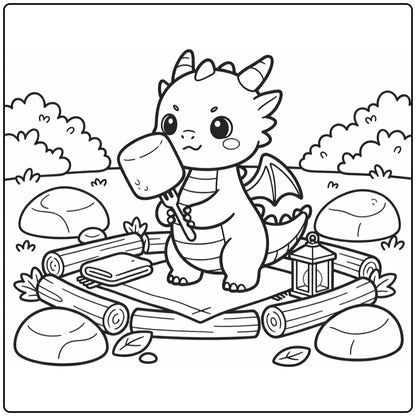 130+ Dragon Coloring Pages