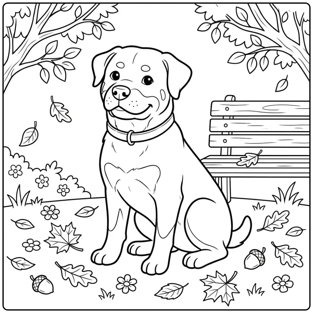 40+ Rottweiler Coloring Pages: Printable PDFs To Print