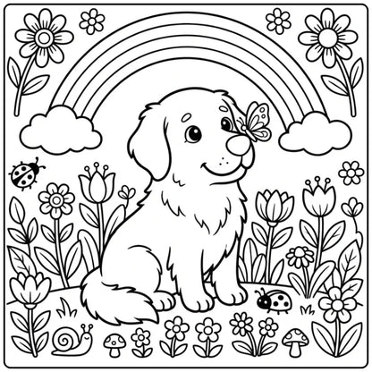 40 Golden Retriever Coloring Pages: Printable PDFs To Print
