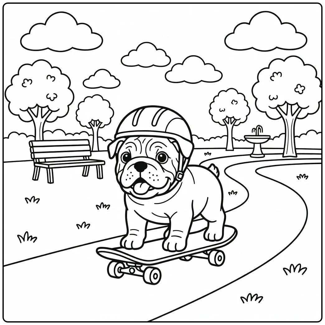 30 English BullDog Coloring Pages: Printable PDFs To Print