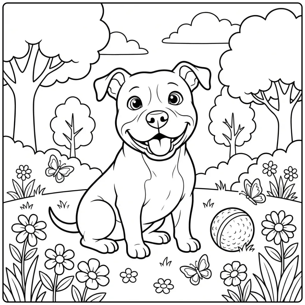 40 Pitbull Coloring Pages: Printable PDFs To Print