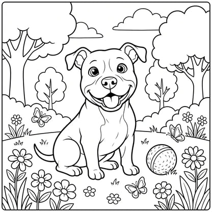 40 Pitbull Coloring Pages: Printable PDFs To Print