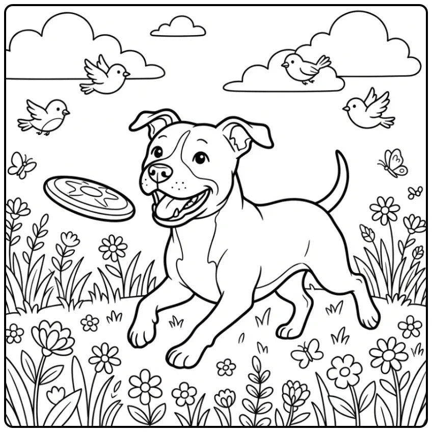 40 Pitbull Coloring Pages: Printable PDFs To Print