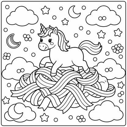 30+ Rainbow Unicorn Coloring Pages