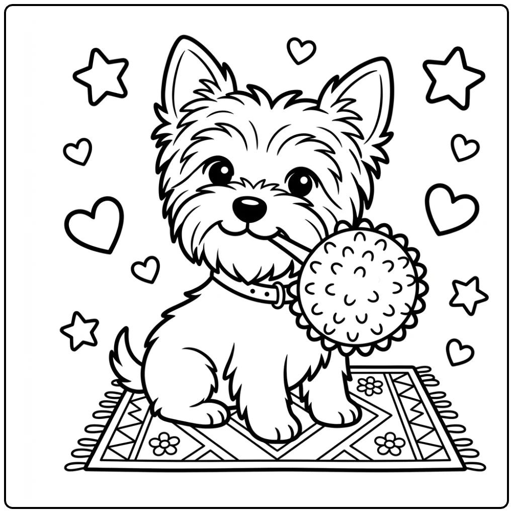 40 Yorkie Coloring Pages: Printable PDFs To Print