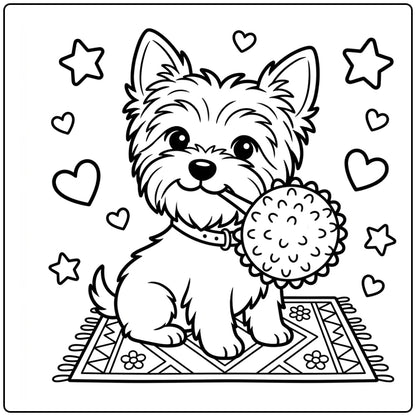 40 Yorkie Coloring Pages: Printable PDFs To Print