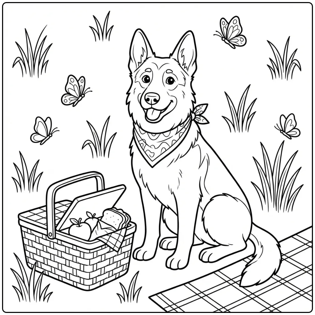 40 German Shepherd Coloring Pages: Printable PDFs To Print