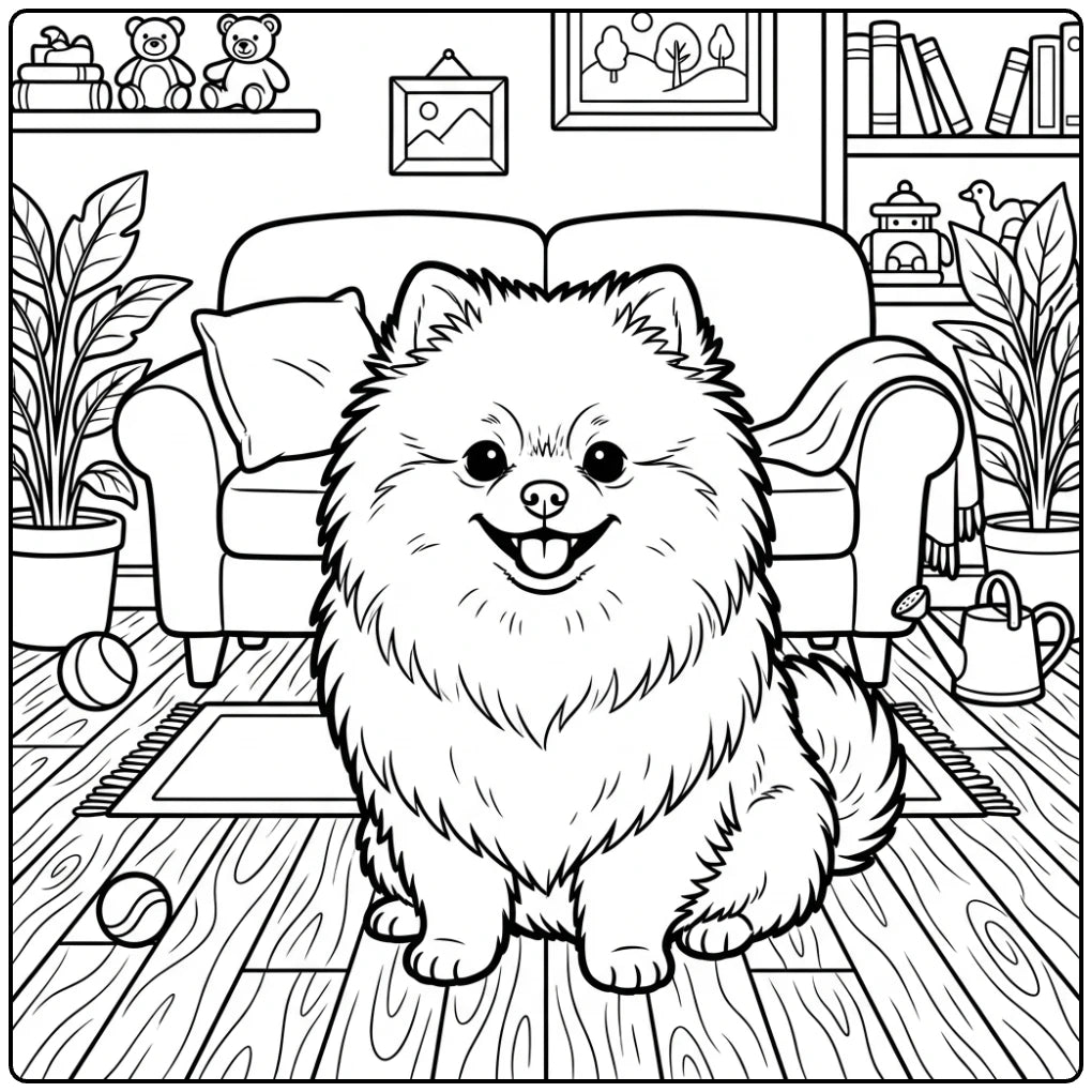 40 Pomeranian Coloring Pages: Printable PDFs To Print