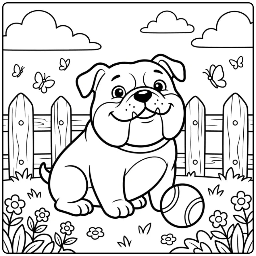 40 Bulldog Coloring Pages: Printable PDFs To Print