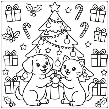 50+ Cat and Dog Coloring Pages: Download & Print