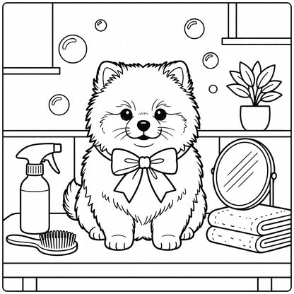 30 Cute Dog Coloring Pages for Preschoolers : Printable PDFs To Print