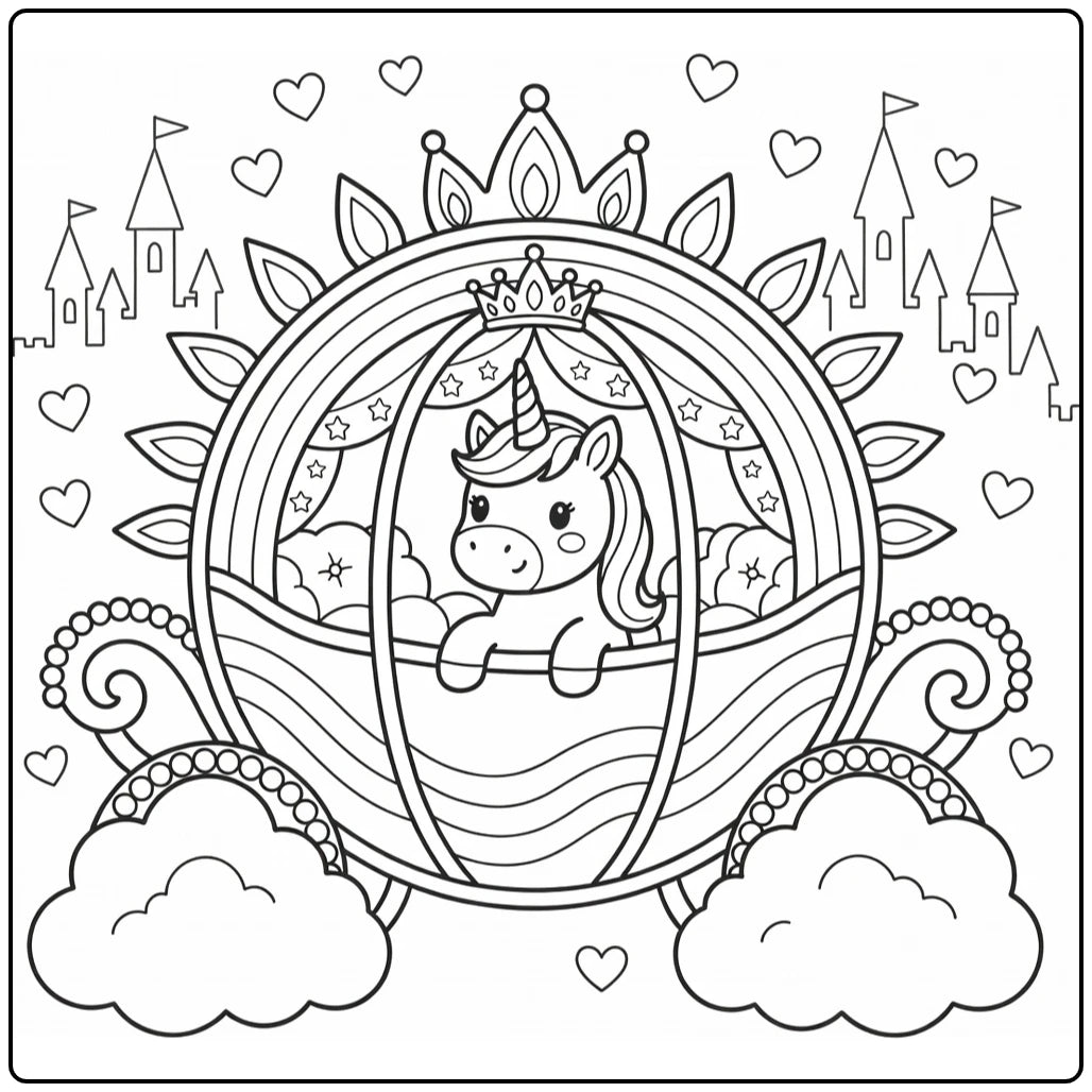 30+ Rainbow Unicorn Coloring Pages