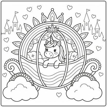 30+ Rainbow Unicorn Coloring Pages