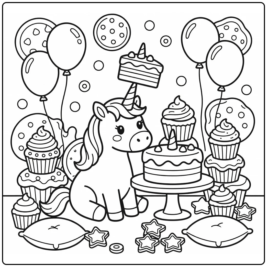 30+ Rainbow Unicorn Coloring Pages