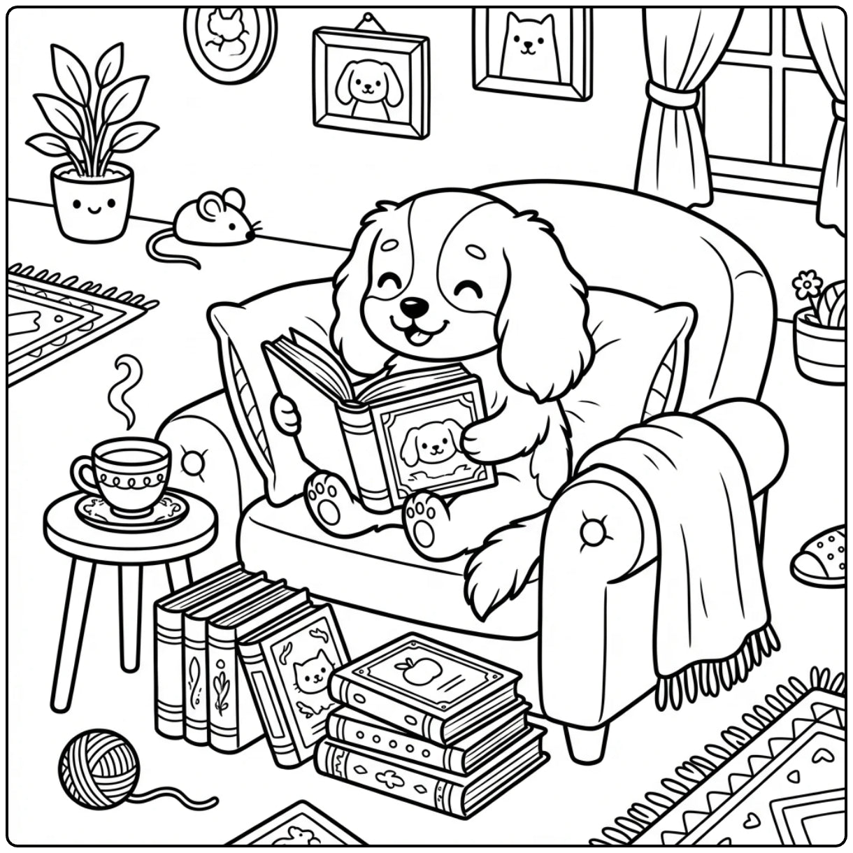 40 Cavalier King Charles Spaniel Coloring Pages: Printable PDFs To Print